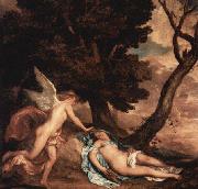 Anthony Van Dyck Amor and Psyche, oil painting on canvas